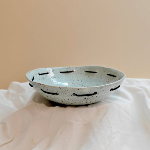 ظرف سالاد سرامیکی دستساز مدل کوک قطر 23 سانتمیتر ناب سرامیک