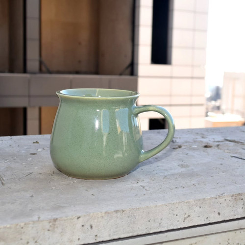 ماگ سرامیکی خمره ای رنگ سبز