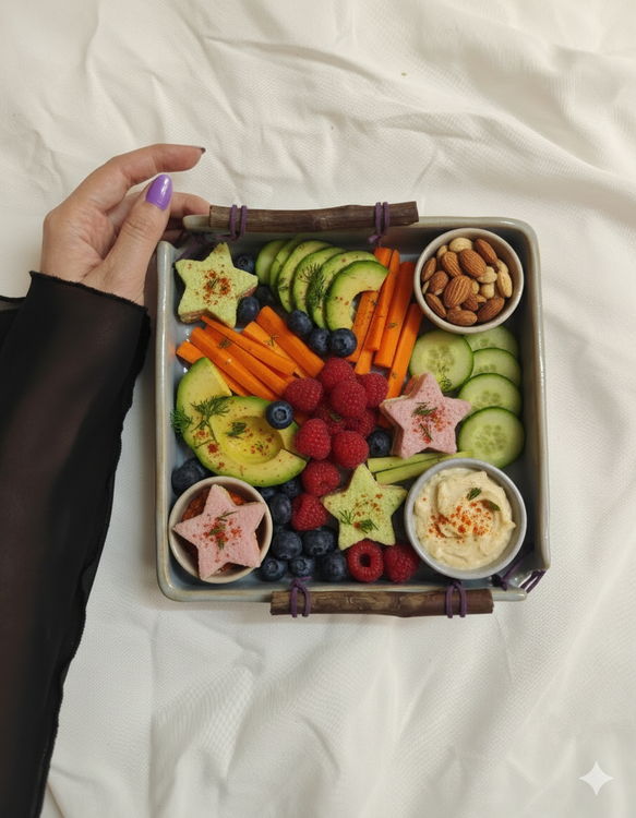 ظرف مزه خوری سرامیکی دستساز رنگ آبی از ناب سرامیک