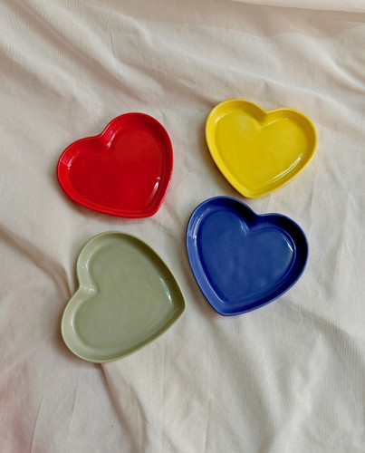 بشقاب سرامیکی مدل قلب