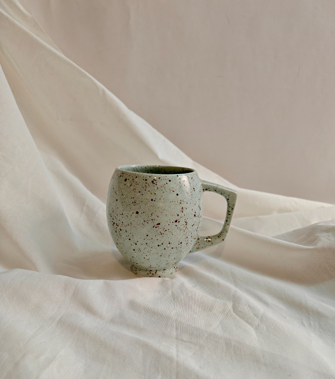 ماگ سرامیکی بزرگ رنگ سبزآبی