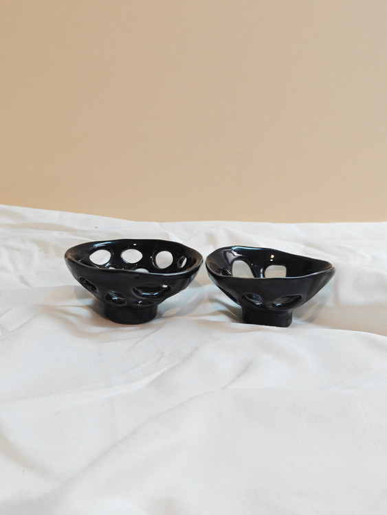 جاشمعی سرامیکی دستساز مدل مشبک از برند ناب سرامیک