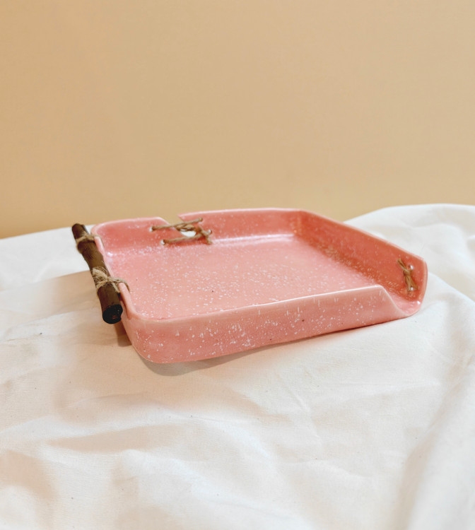 ظرف پذیرایی سرامیکی دست ساز