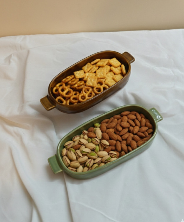 ظرف پذیرایی سرامیکی دستساز از ناب سرامیک