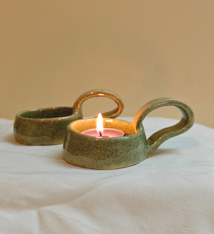 جاشمعی سرامیکی دستساز خاص برای هدیه