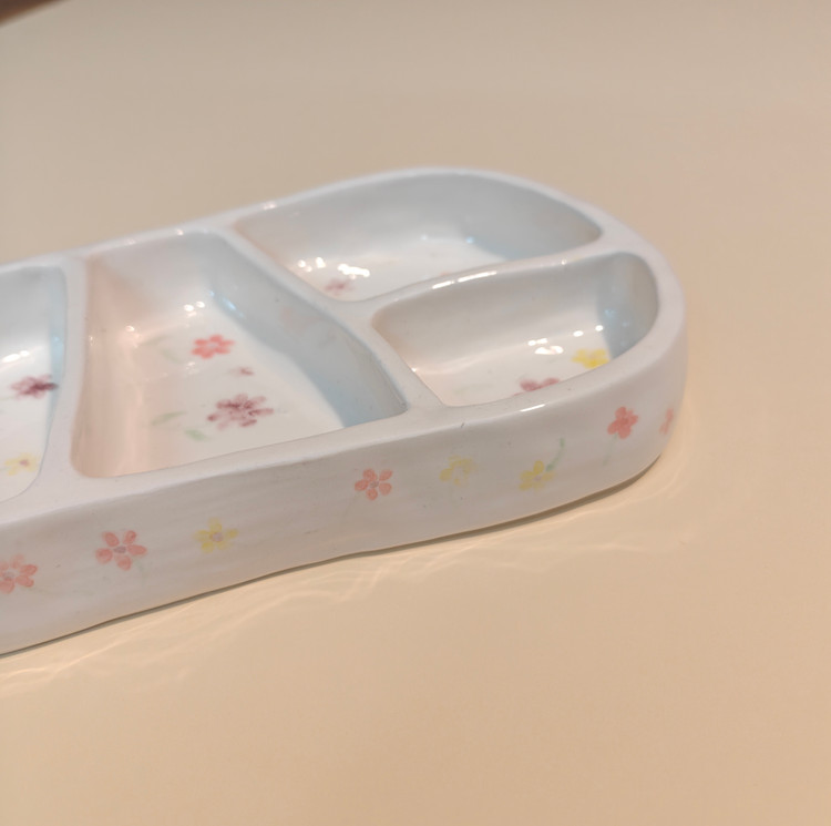 ظرف سرو آجیل سرامیکی دستساز